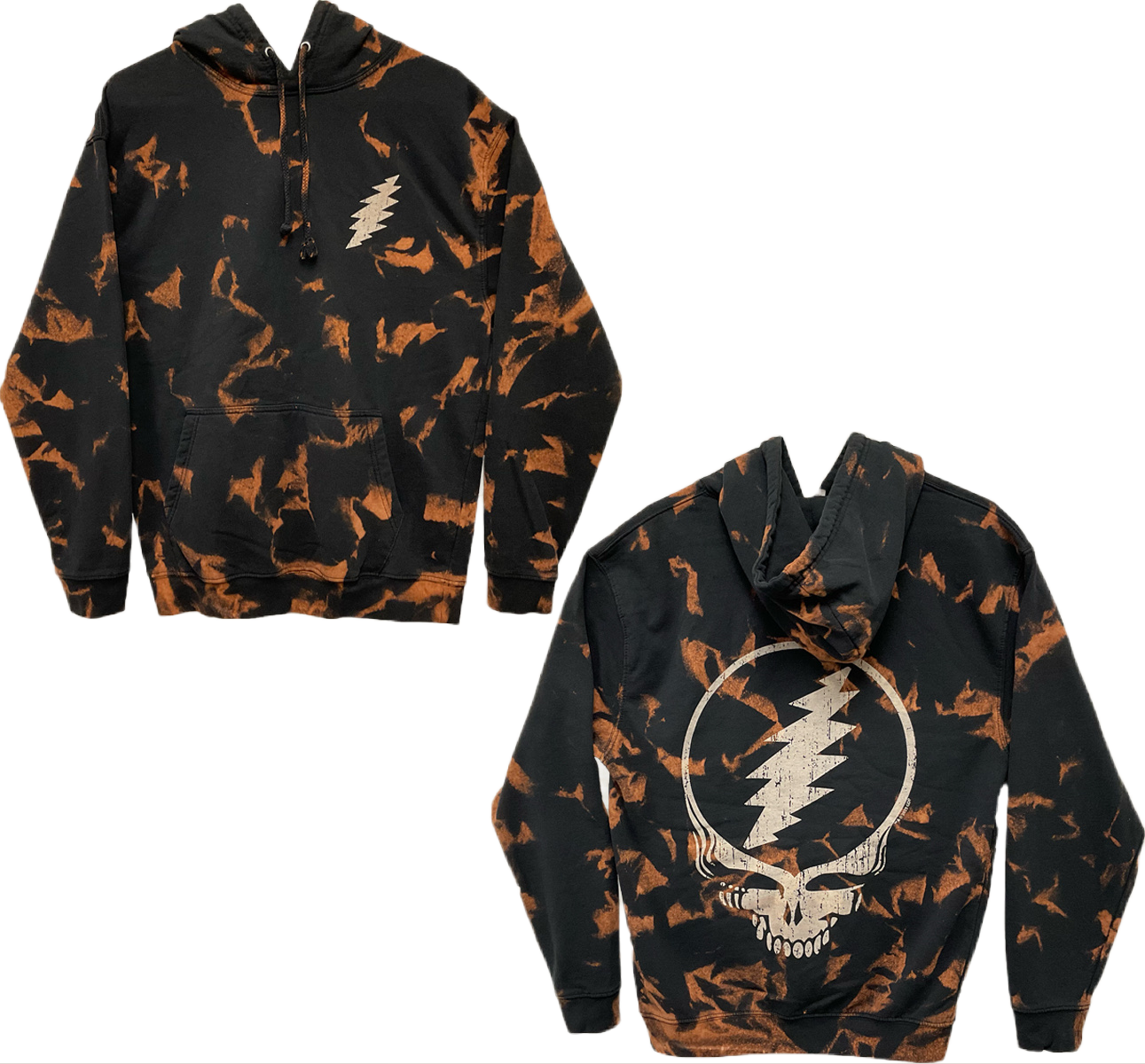 Grateful Dead Crinkle Stealie Hoodie - eDeadShop