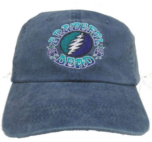 Grateful Dead Bolt on Blue Embroidered Hat