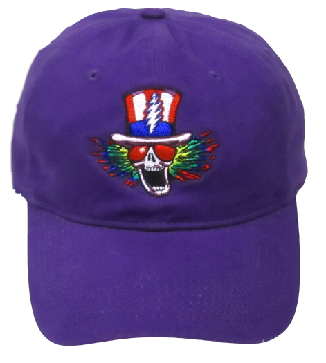 Grateful Dead Psycle Sam Embroidered Hat - Solid Purple