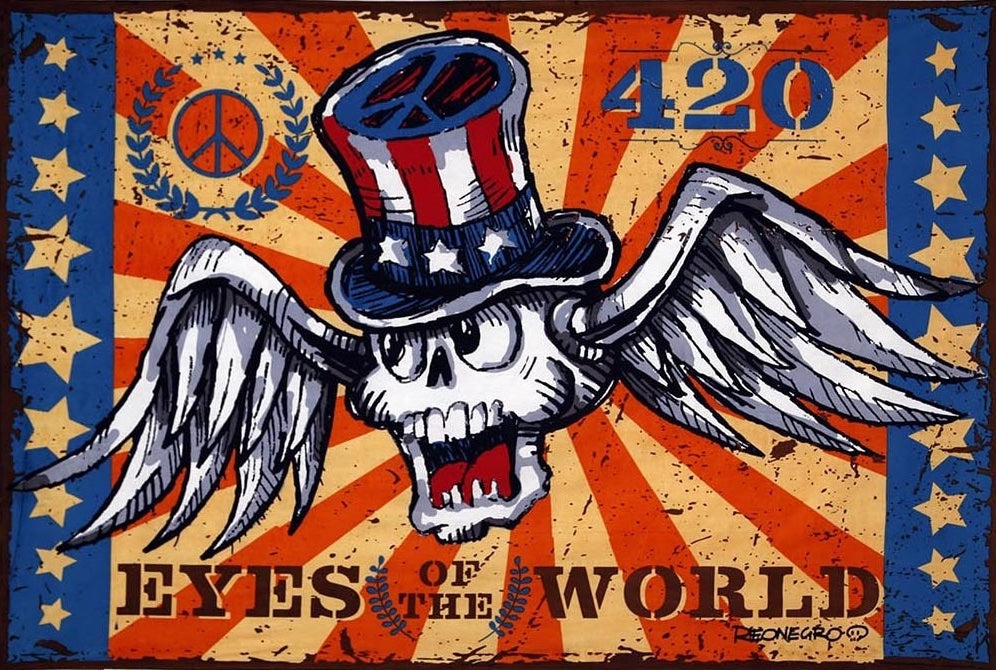 Eyes Of The World Tapestry...Artwork by Tony Reonegro - eDeadShop