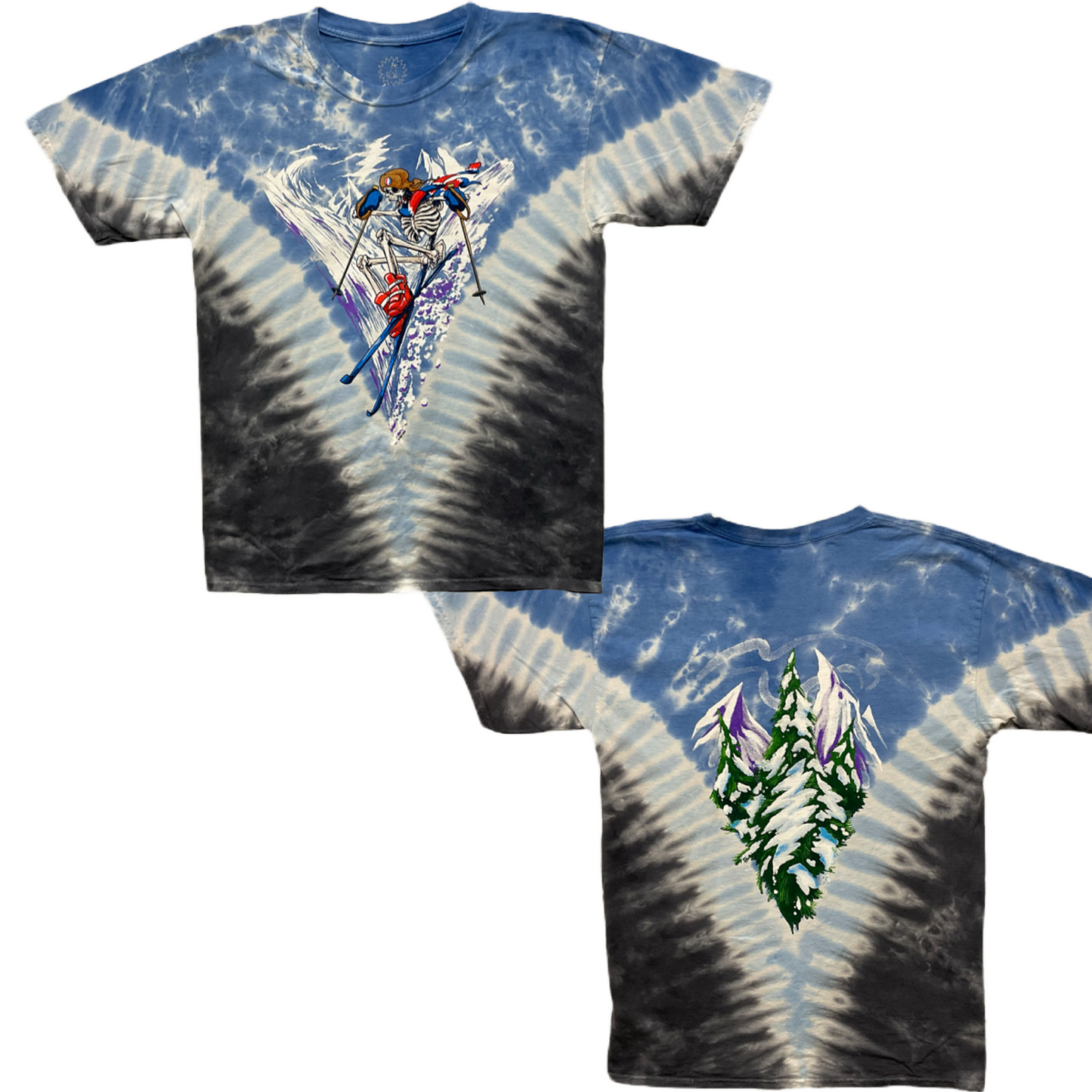 Fresh Powder tie dyed t-shirt - eDeadShop