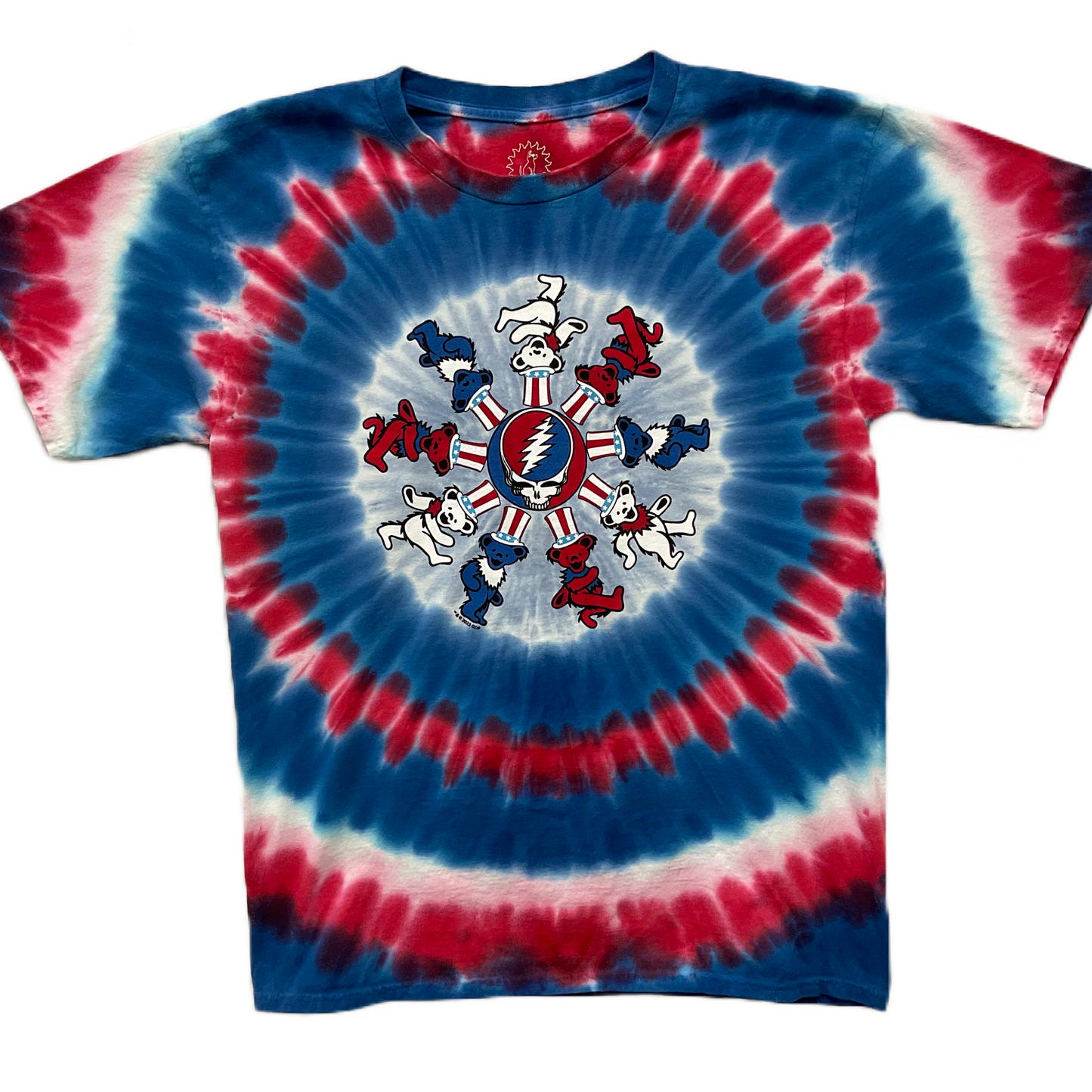 Patriotic Bears tie dyed t-shirt - eDeadShop