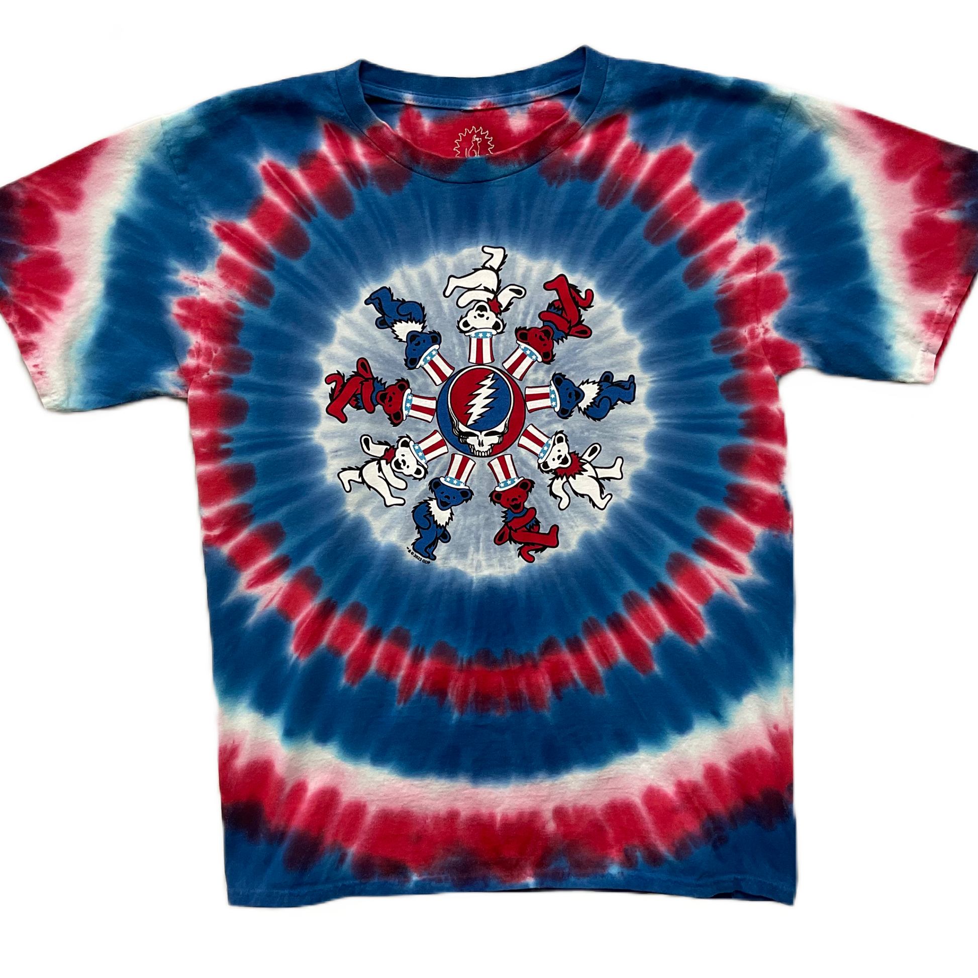 Patriotic Bears tie dyed t-shirt - eDeadShop