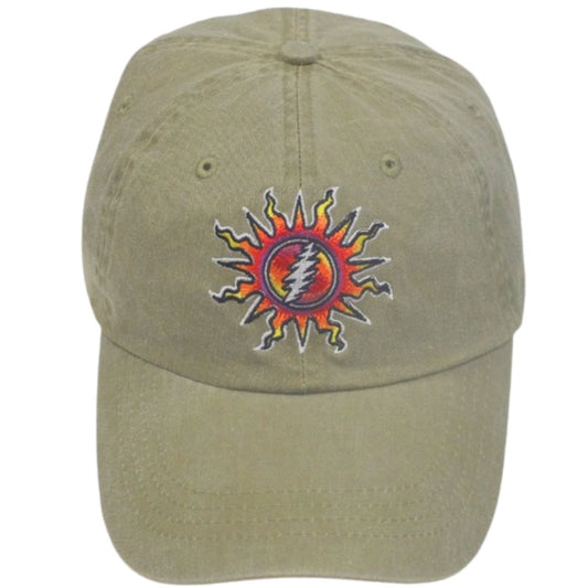 Grateful Dead Sunshine Lightning Hat-Tan