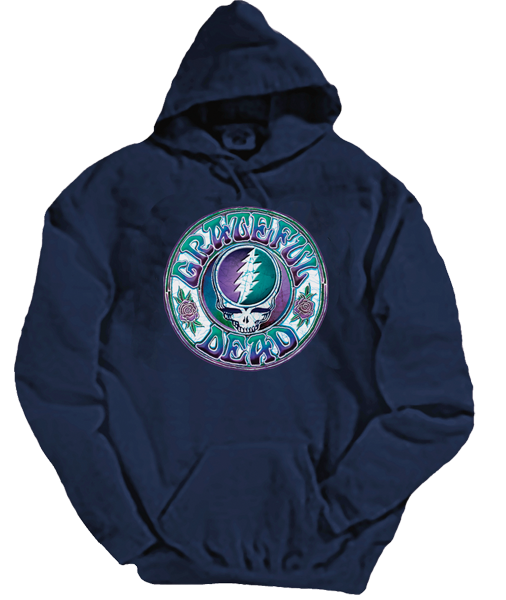 Batik Steal Your Face Hoodie on Navy