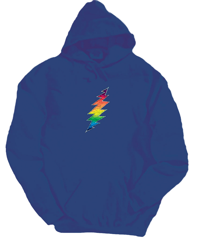 Grateful Dead Lightning Bolt Royal Blue Hoodie