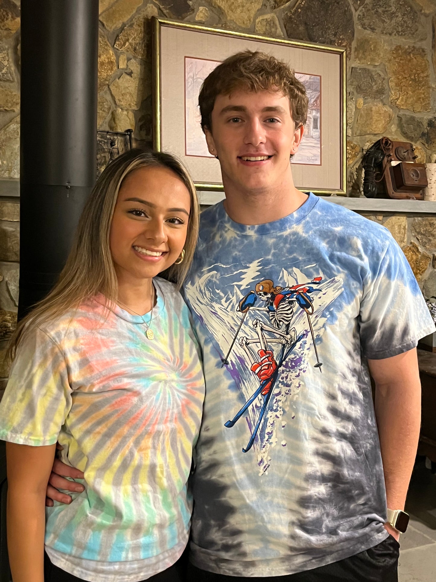 Fresh Powder tie dyed t-shirt - eDeadShop