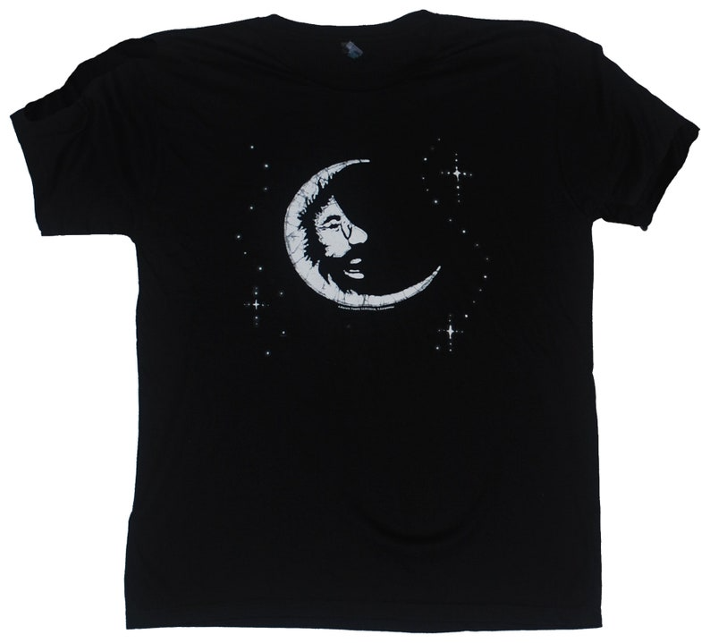 Jerry Garcia Moon on Black