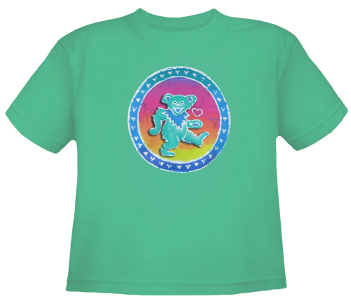 Grateful Dead "Dancing Bear on Green" Toddler and Youth t-shirt
