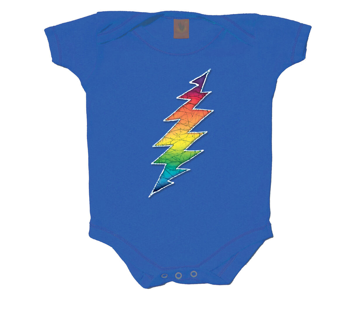 Grateful Dead " Lightening Bolt on Royal Blue" Infant Onesie Romper