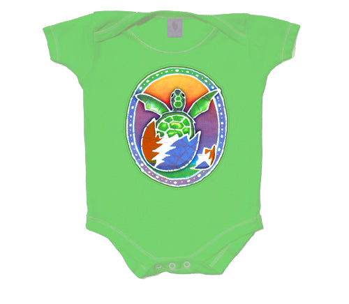 Grateful Dead "Terrapin Kids on Green" Infant Onesie Romper