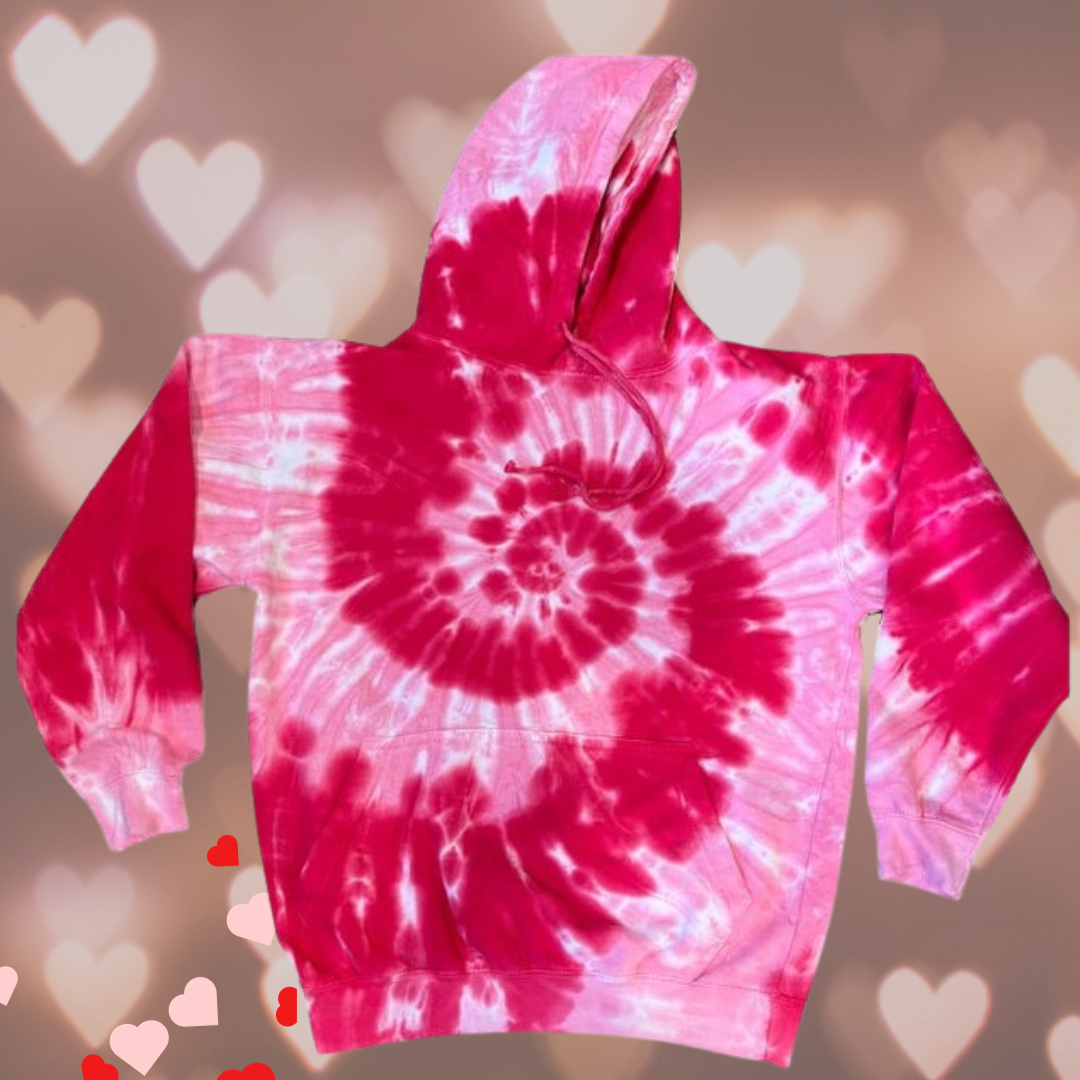 Pink Swirl Tie Dye Hoodie eDeadShop