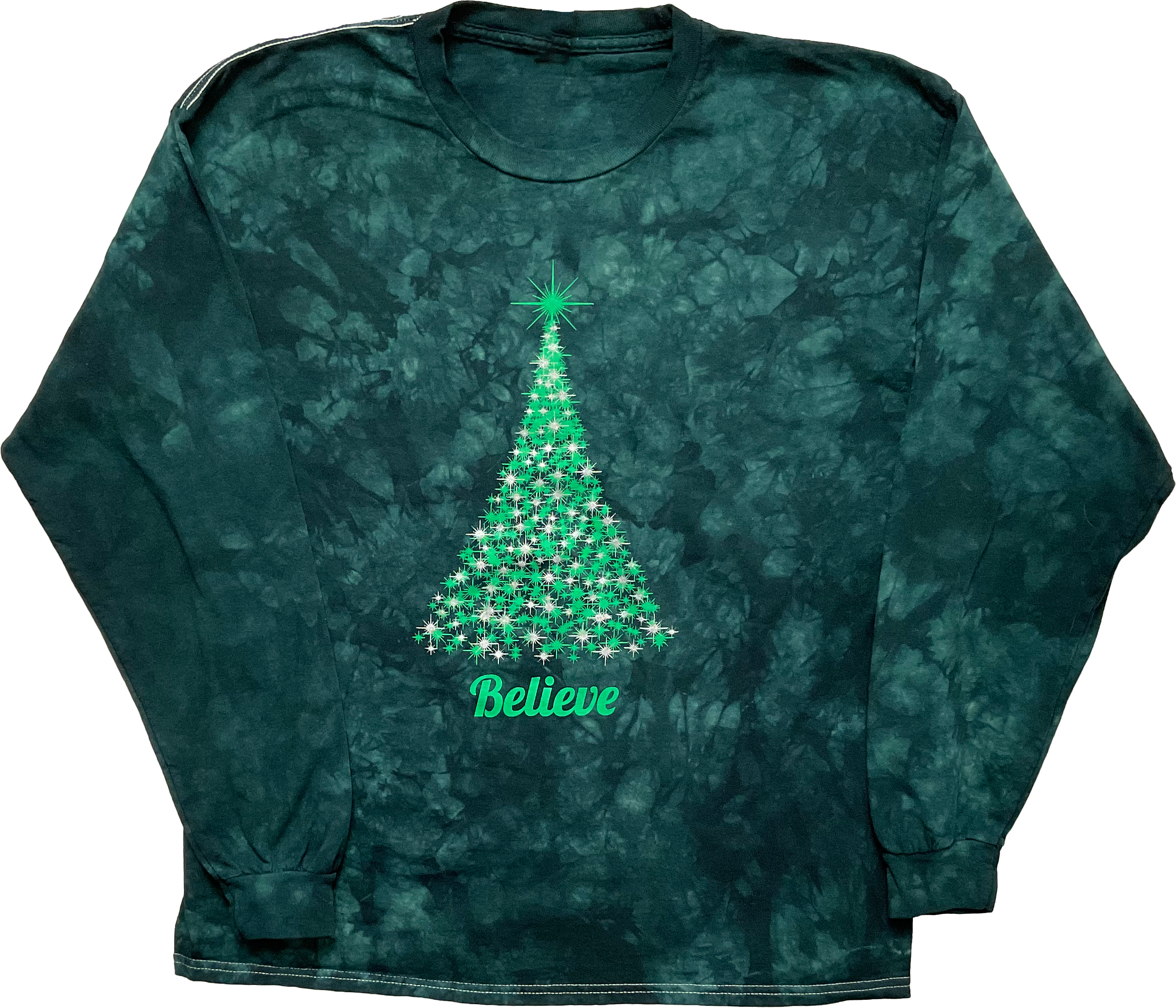 tie dye christmas shirt