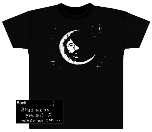 Jerry Garcia Moon on Black