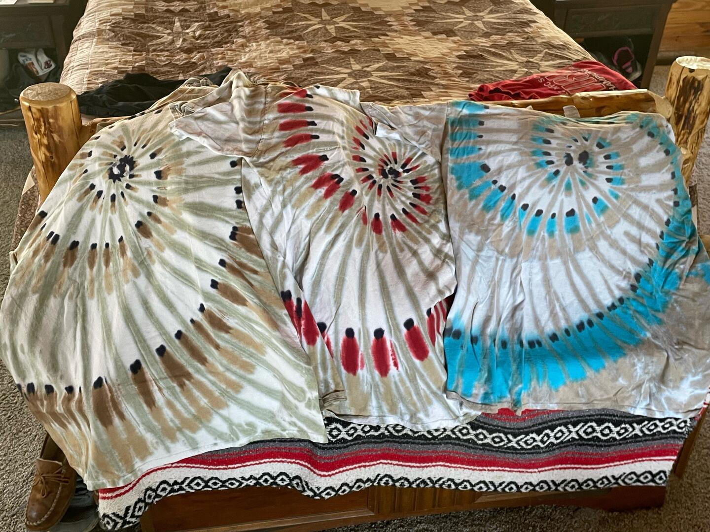 Indian Gold Swirl Tie Dye