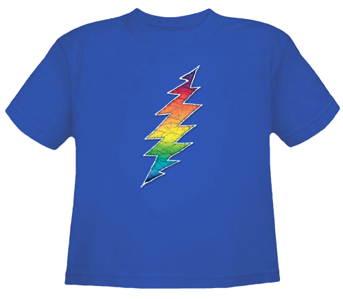Grateful Dead "Lightening Bolt on Blue" Toddler tee