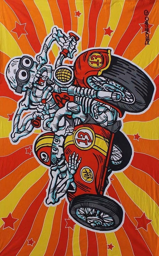 Side Car Tapestry - Artwork by Tony Reonegro - eDeadShop