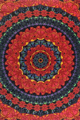 3D Blooming Butterfly Mandala Tapestry