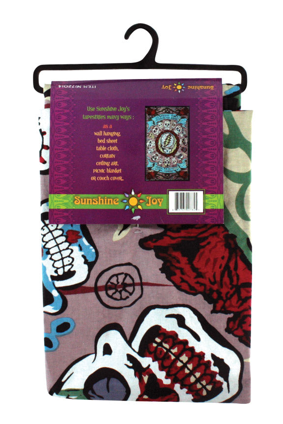 Grateful Dead Mexicali Skulls 3D Tapestry - eDeadShop