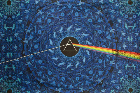 3D Pink Floyd Dark Side Lyrics Blue Tapestry