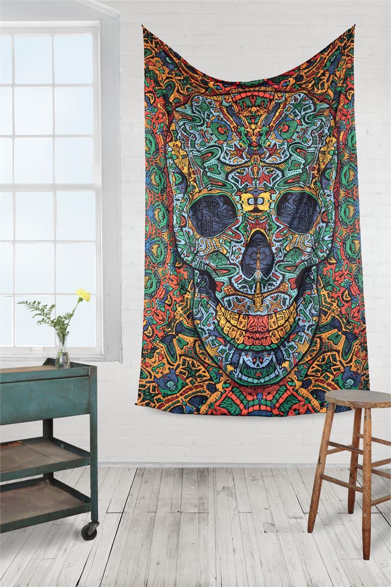 3D Skull Tapestry - eDeadShop
