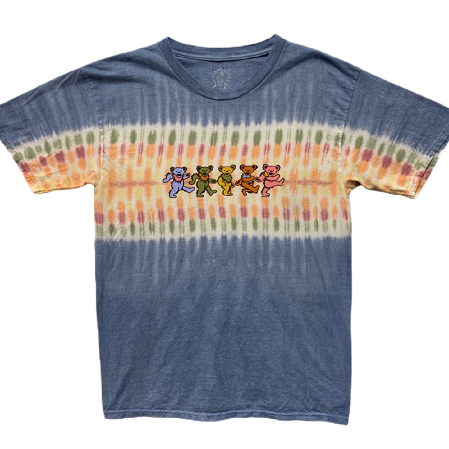 Row of Bears Adult tie dyed t-shirt - eDeadShop