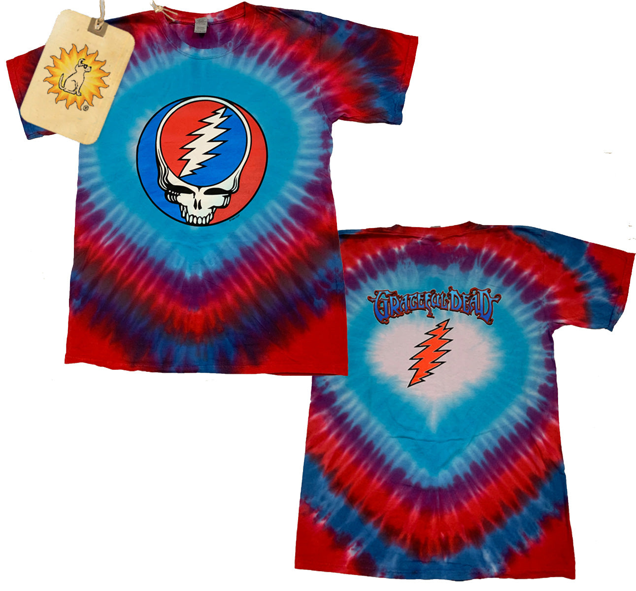 Sundog Grateful Dead Desert Skull Tie Dye T-Shirt Large