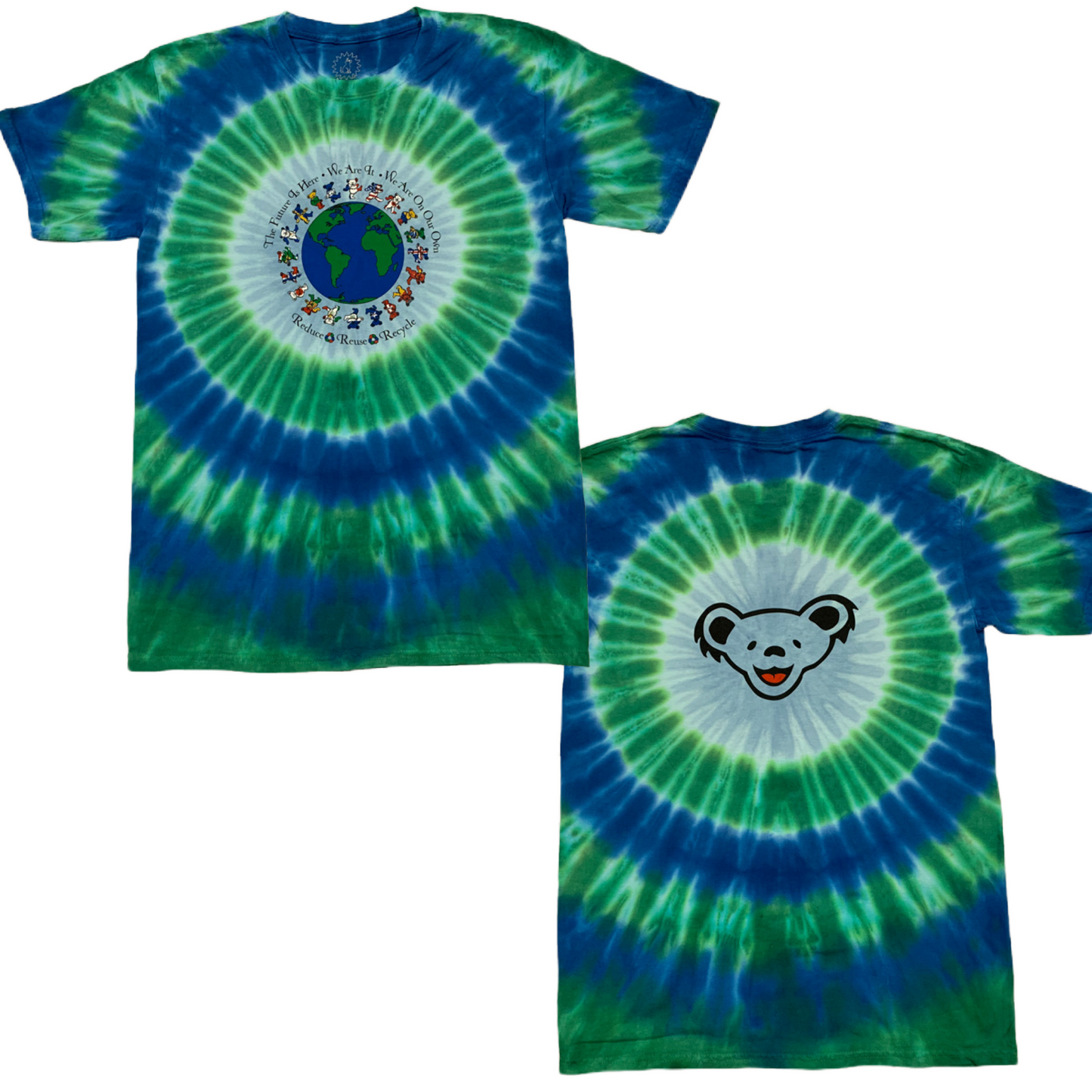 Grateful Dead Flag Bears Adult tie dyed t-shirt - eDeadShop