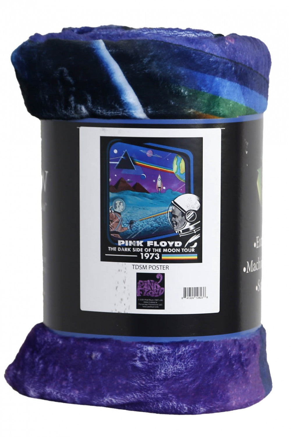 Pink Floyd Fleece Throw Blanket Dark Side Of The Moon Retro - eDeadShop