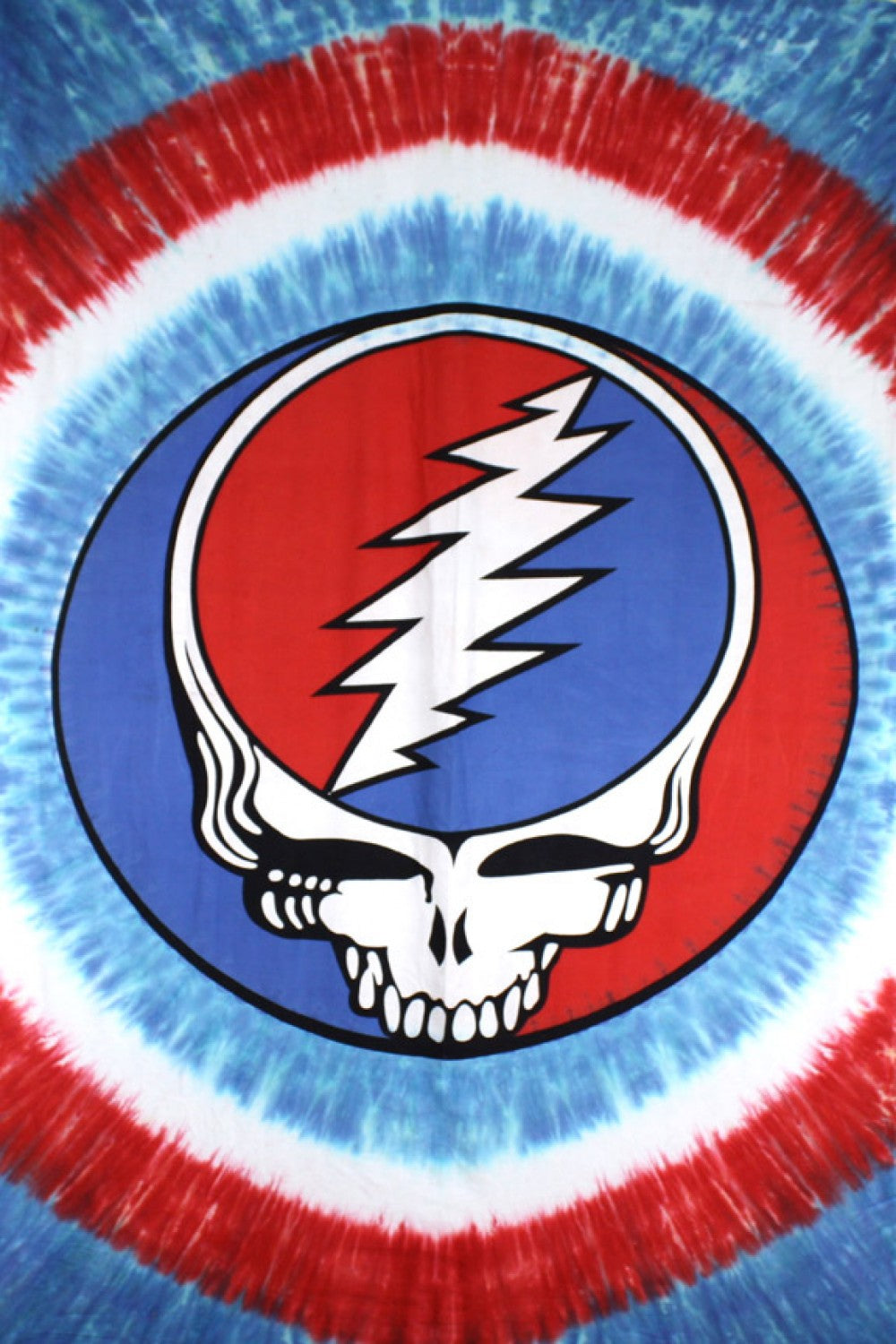 Grateful Dead Red White and Blue Steal Your Face Tapestry - eDeadShop