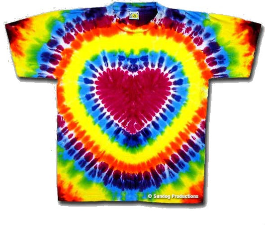 Tie Dye Heart Youth t-shirt - eDeadShop