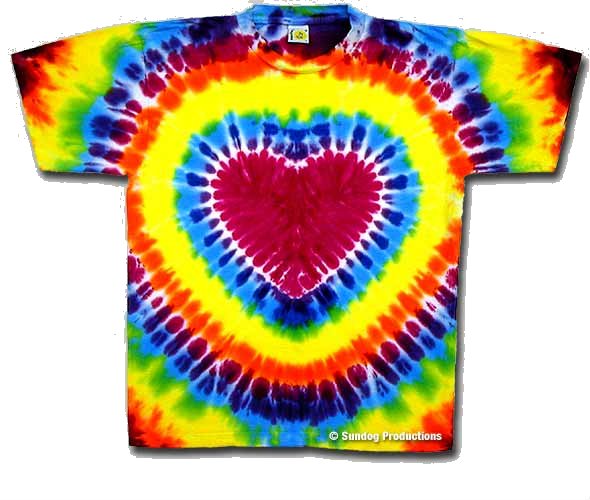 Hippie Hippielove Love Heart Tiedye Picture Free - Hippie Tie Dye