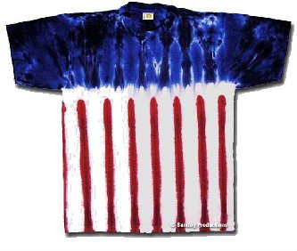 American flag outlet tie dye shirt