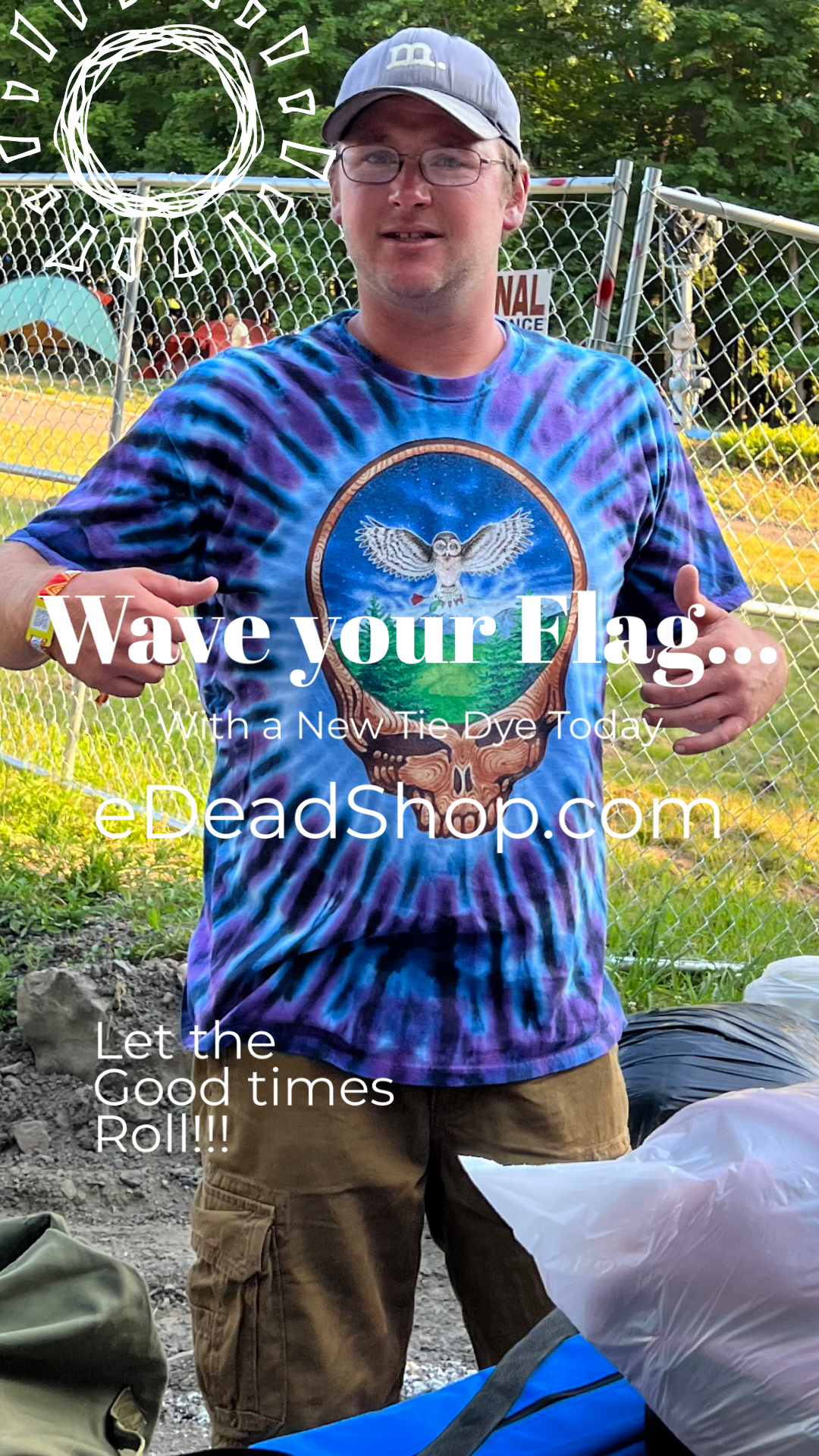 Steal Your Face - Owl tie dye t-shirt - eDeadShop