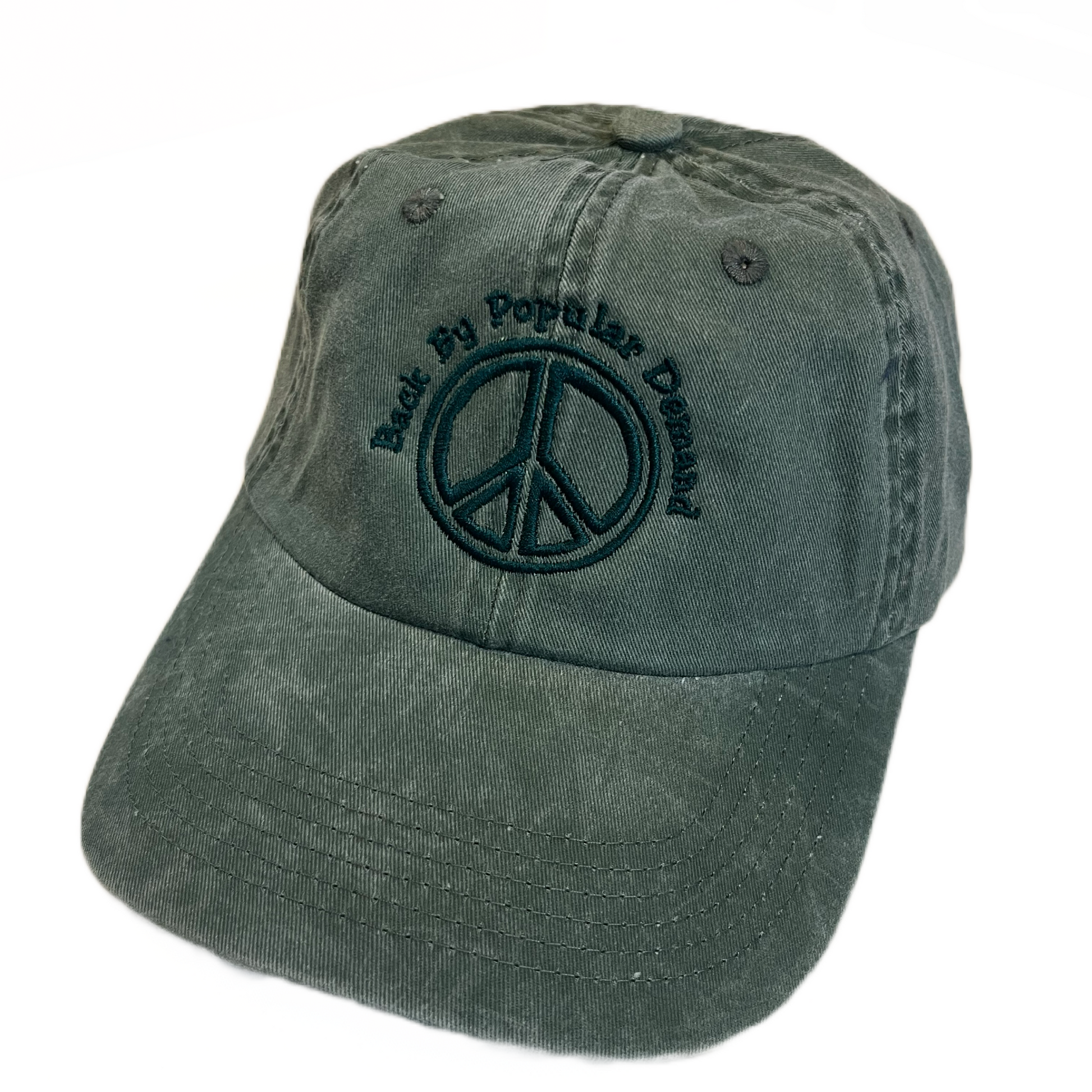 Peace "Back by Popular Demand" Embroidered Hat - eDeadShop