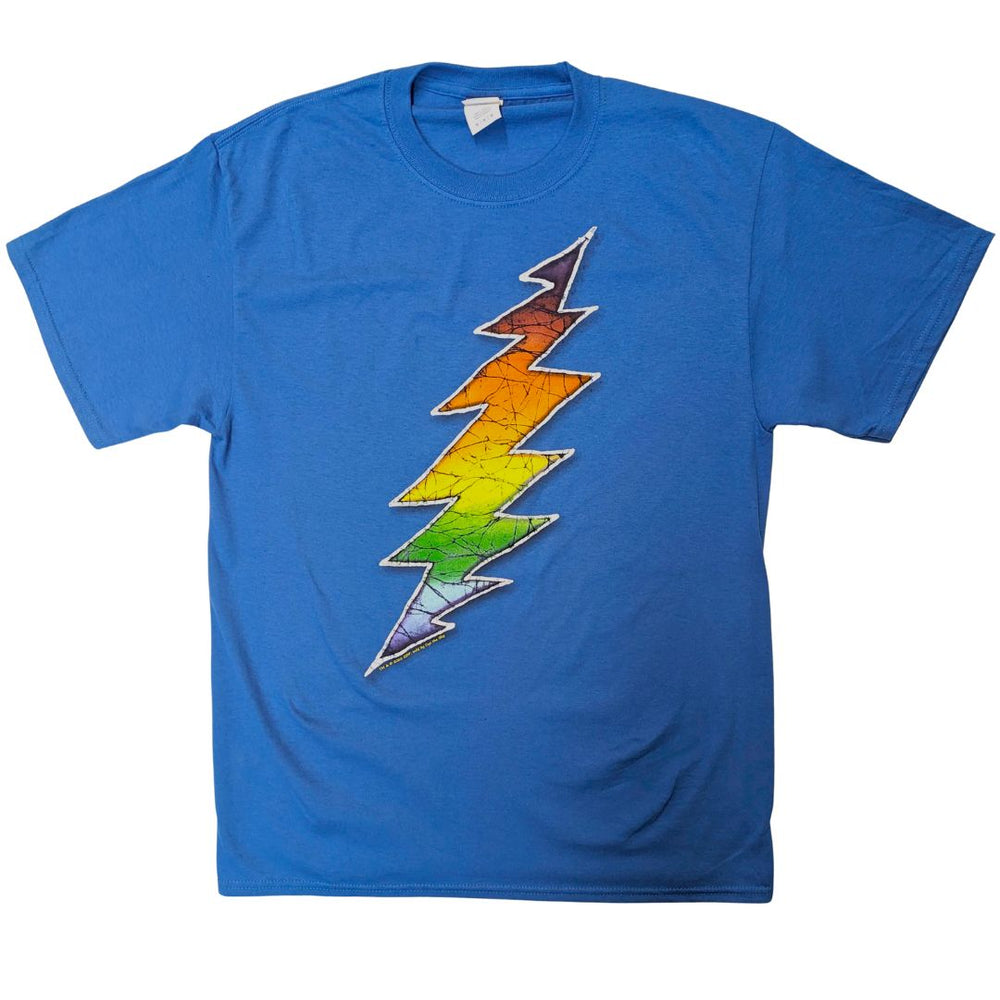 Grateful Dead Rainbow Bolt on Blue