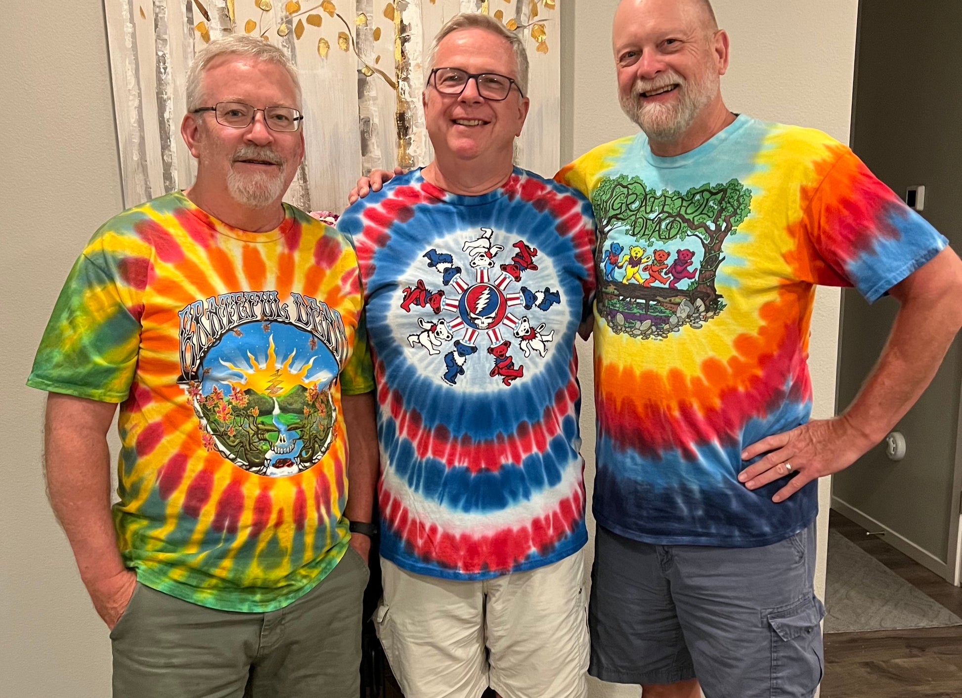 Patriotic Bears tie dyed t-shirt - eDeadShop