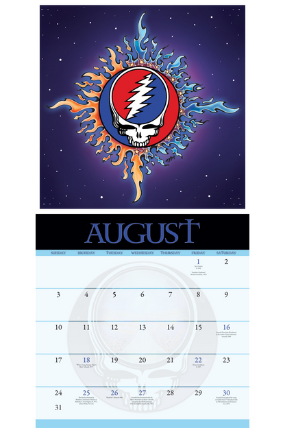 2025 Grateful Dead Wall Calendar