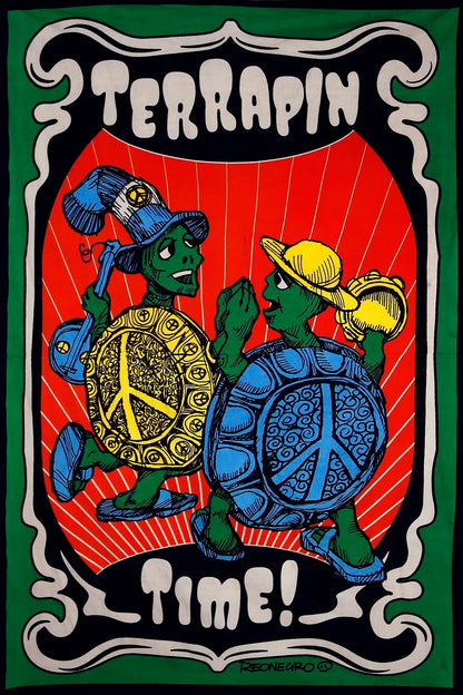 Terrapin Time Tapestry - Artwork by Tony Reonegro