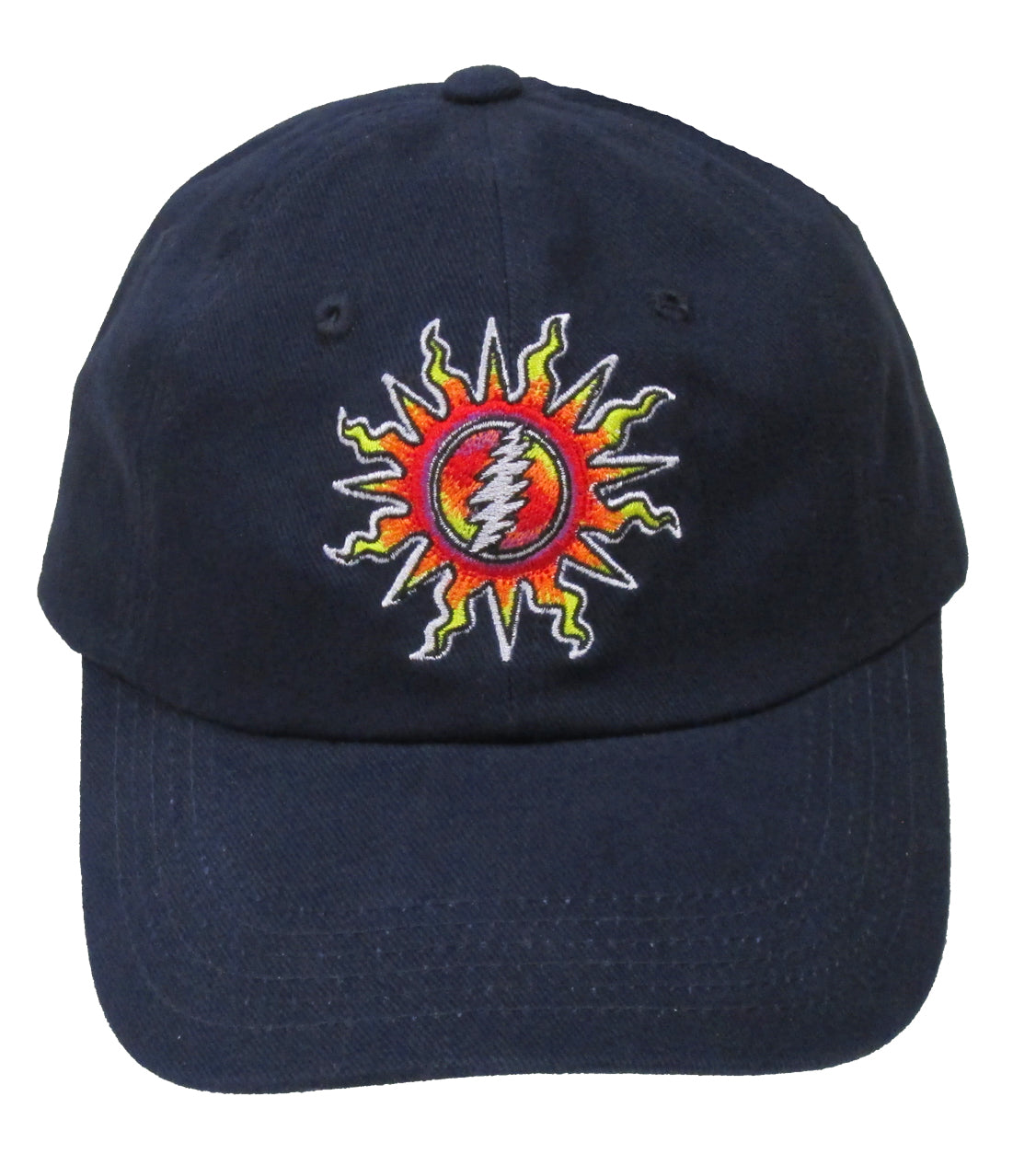 Grateful Dead Sunshine Lightning Hat - Navy