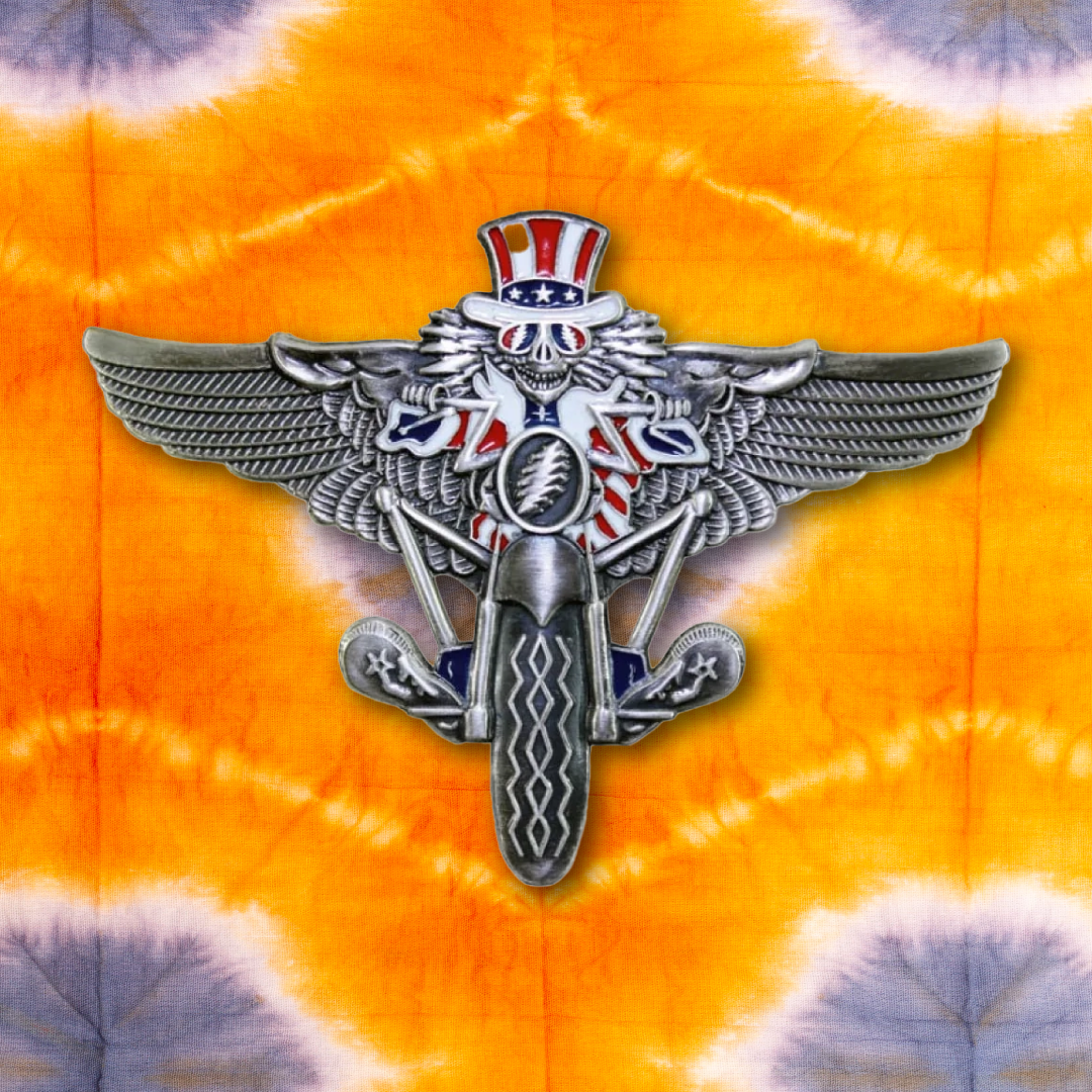 Grateful Dead Psycle Sam Large Pilot Pin Rockwings