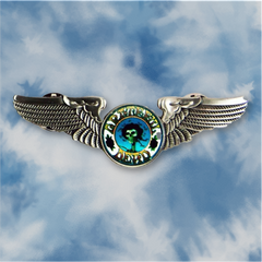 Grateful Dead Skull & Roses Large Pilot Pin