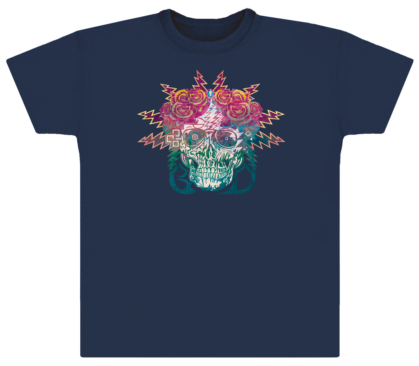 Electric Skull and Roses Tee (Electric Dimensions)