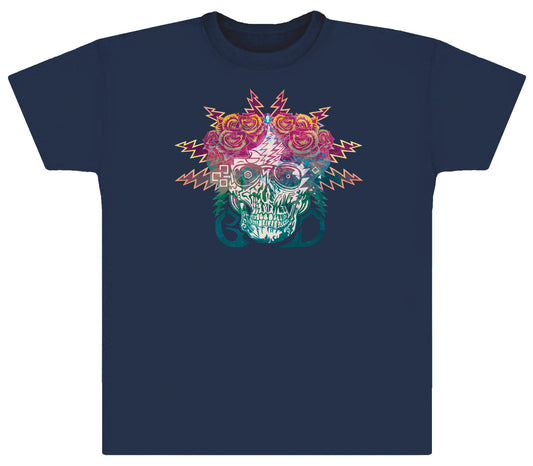 Electric Skull and Roses Tee (Electric Dimensions)