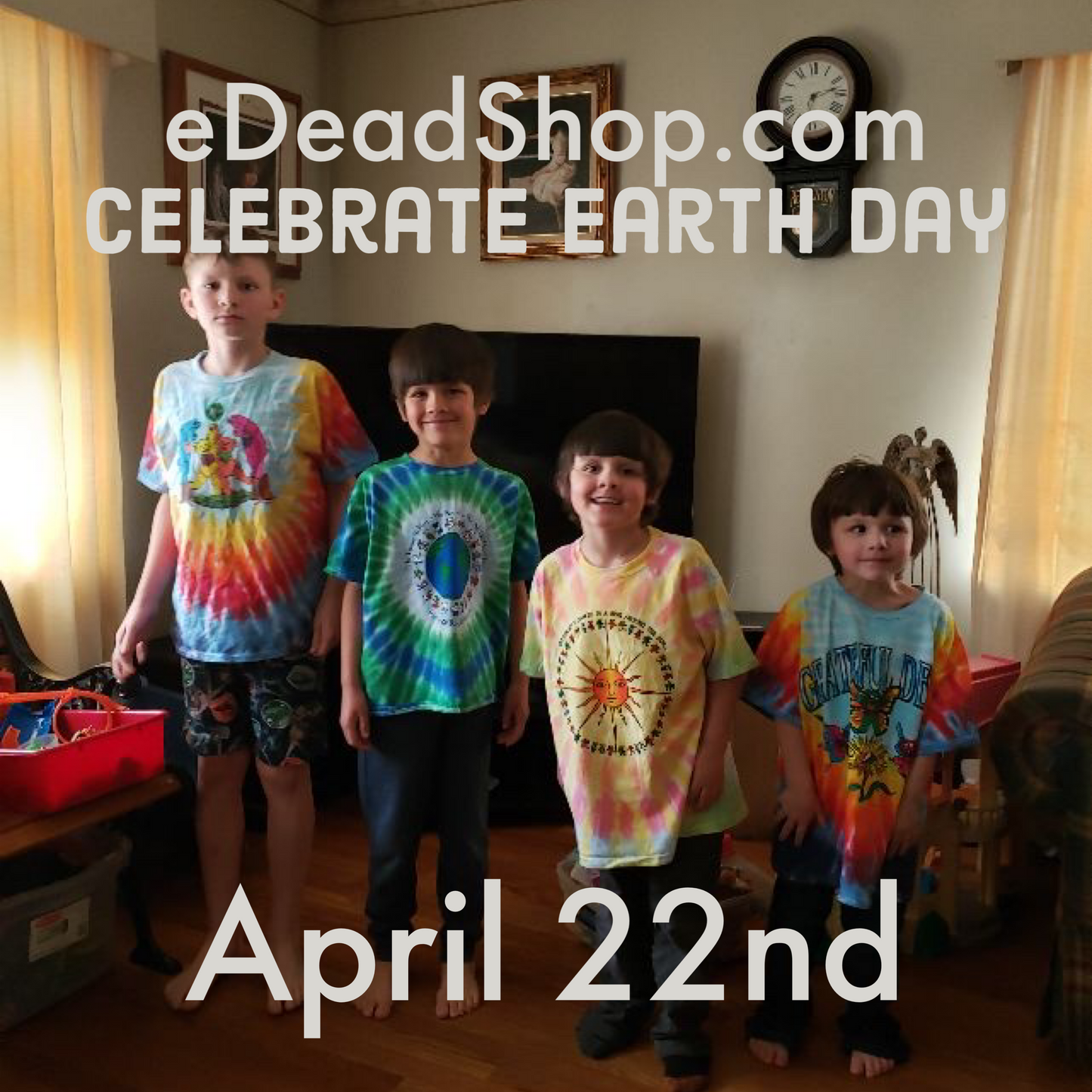 Grateful Dead Bears Around the Sun Youth tie dye t-shirt
