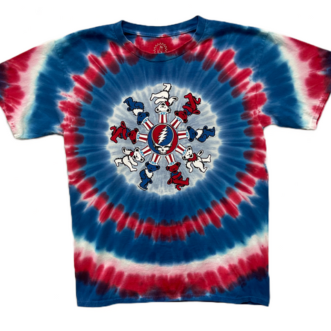 Patriotic Bears tie dyed t-shirt