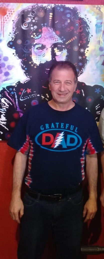 Grateful Dad Tie Dye t-shirt - eDeadShop