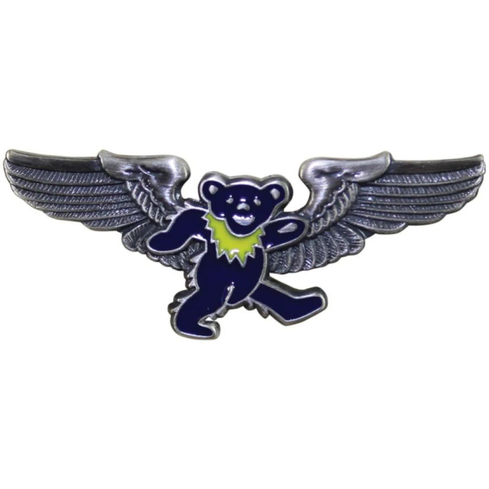 Grateful Dead Blue Bear Pilot Pin Rockwings