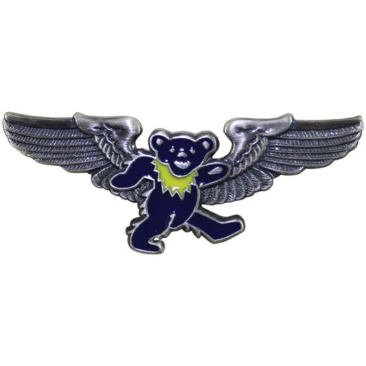 Grateful Dead Blue Bear Pilot Pin Rockwings