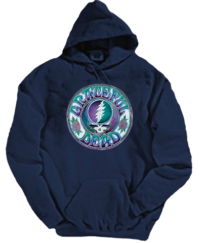 Batik Steal Your Face Hoodie on Navy